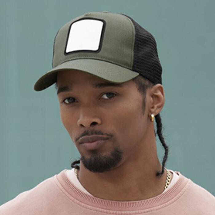 Beechfield Appliqué Patch 5 Panel Trucker Cap Thumbnail