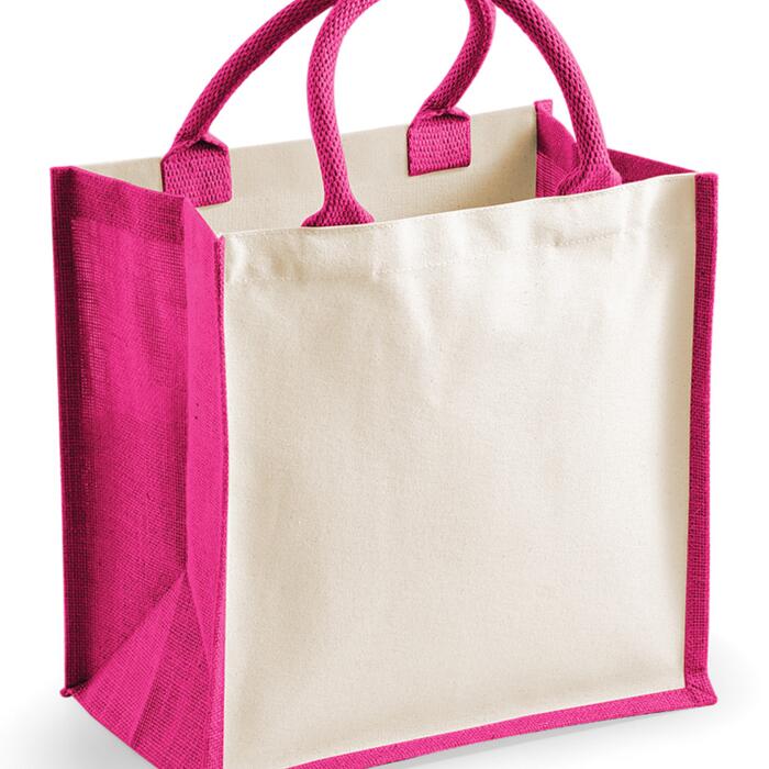 Westford Mill Printers Midi Jute Tote Bag Thumbnail