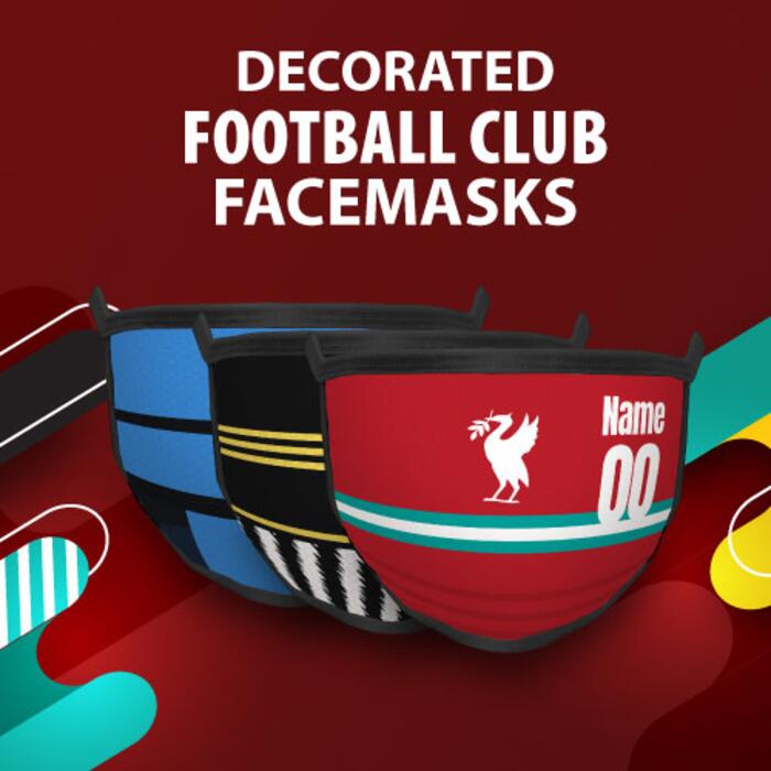 Decorated Football Club Facemasks Thumbnail