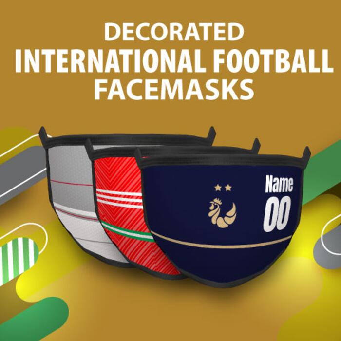 Decorated International Football Facemasks Thumbnail