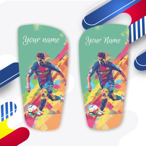 Personalised Cristiano Ronaldo Shin Pads - Custom Football Shin Guards with Your Name b12 Thumbnail
