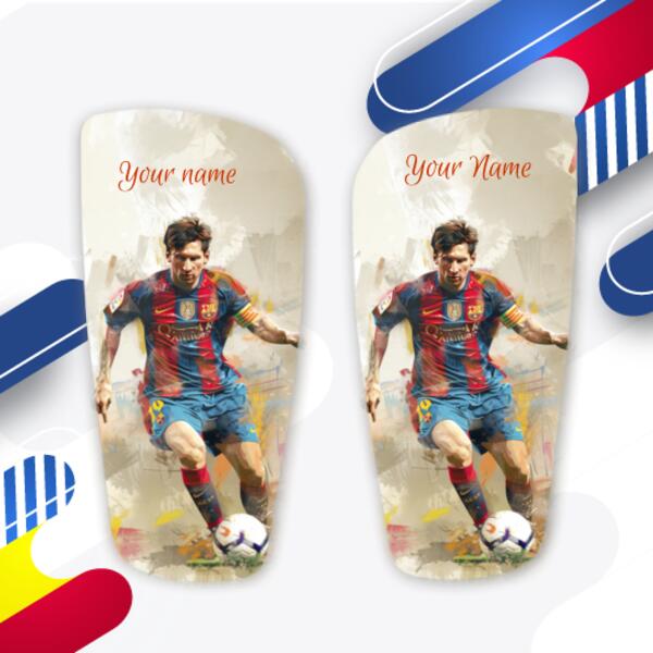 Personalised Lionel Messi Shin Pads - Custom Football Shin Guards with Your Name 1 Thumbnail