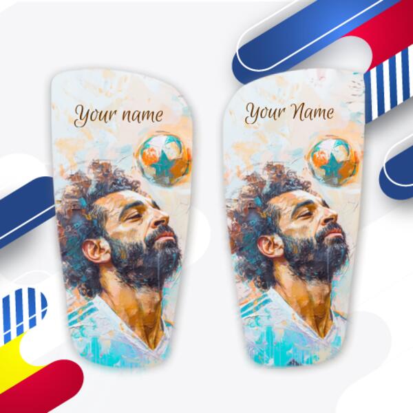 Personalised Mo Salah Shin Pads - Custom Football Shin Guards with Your Name  2 Thumbnail