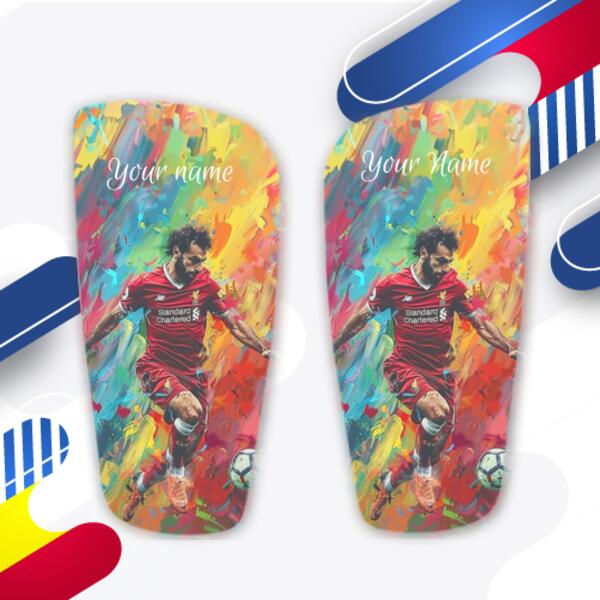 Personalised Mo Salah Shin Pads - Custom Football Shin Guards with Your Name  3 Thumbnail