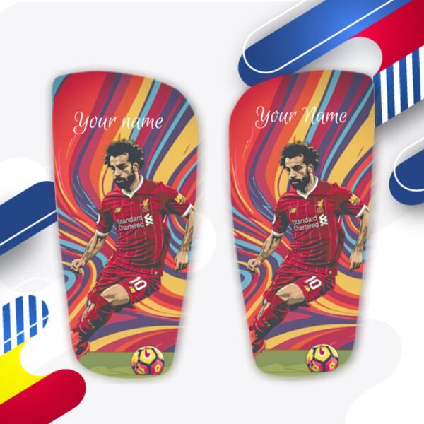 Personalised Mo Salah Shin Pads - Custom Football Shin Guards with Your Name  4 Thumbnail