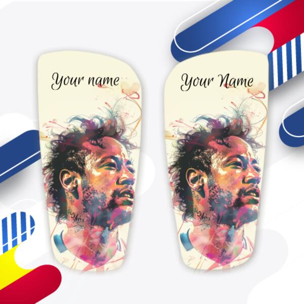 Personalised Neymar Shin Pads - Custom Football Shin Guards with Your Name 2 Thumbnail